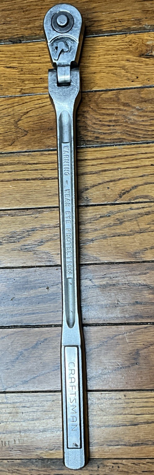 Vintage CRAFTSMAN 44816 D-AD Flex Head Ratchet 1/2