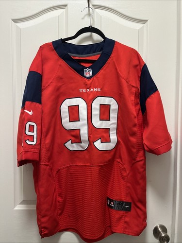 Mens Nike On Field Houston Texans JJ Watt Red Football Stitched Jersey Size 44 - Picture 1 of 5