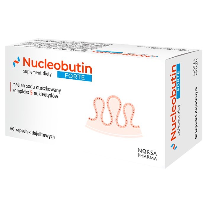 Nucleobutin Forte enteric-coated capsules with sodium butyrate, 60 pcs.