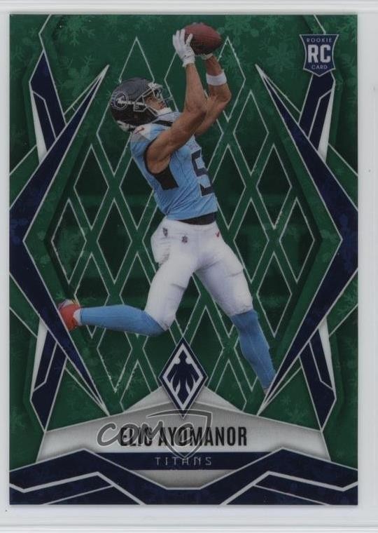 2025 Panini Phoenix Rookies Green Winter /149 Elic Ayomanor #167 4g8