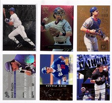 Mike Piazza 6 Card Lot - Metal Universe, TSC, Ultra Hot Numbers LA Dodgers MLB