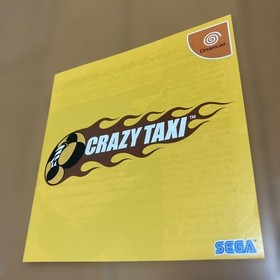 Dreamcast Crazy Taxi Crazy Taxi obi postcard Japan YA
