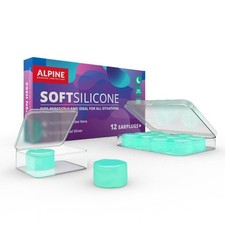 Moldable Silicone Ear Plugs - 28dB Noise Reduction - 12 Pack
