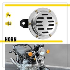 Chrome Motorcycle Horn Classic Universal Motorbike Scooter ATV 110db 100mm 12V