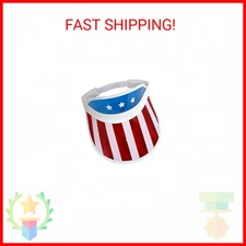 Nicky Bigs Novelties USA American Flag Hat-American USA Flag Visors- 4th of July