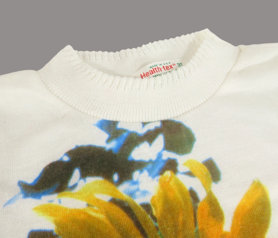 Camiseta De Colección Health Tex 1975 BUMBLE BEE TEA PARTY Insectos Girasol Dibujos Animados Fecha 3T Foto 3 de 4