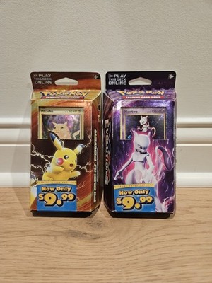 Pokemon TCG XY Evolutions - Pikachu Power and Mewtwo Mayhem Lot of 2 Theme Decks