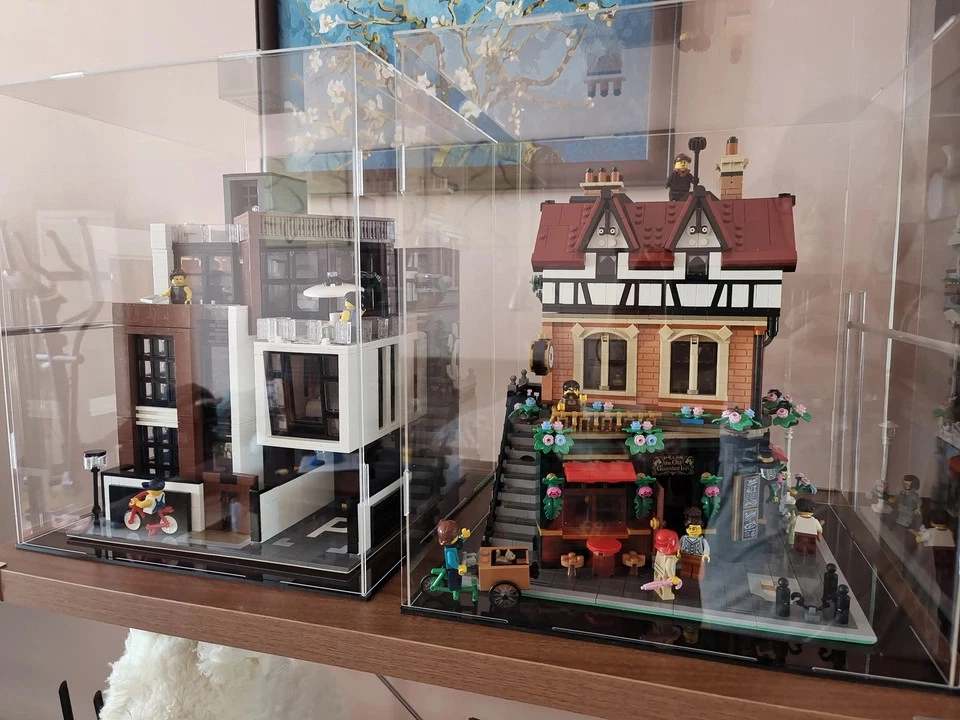 Diorama Model Acrylic Case Diecast Car Display Collectibles Dustproof Scene Toys - Image 2 of 4