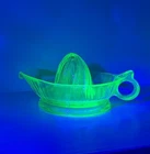 Anchor Hocking Glass Reamer Uranium Glow Large Depression Glass  Juicer