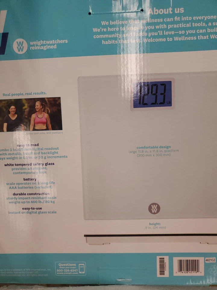 Weight Watchers Super Large High Visibility Blue LCD Display w Backlight A093 - Image 4 of 4