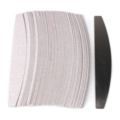 50Pcs/100Pcs Removalble Pads With Metal Handle Replacement Sandpaper Nail File
