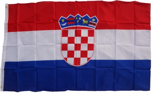 flagge kroatien 250 x 150 cm mit wappen und 3 metall ösen fahne hissfahne