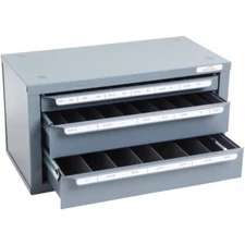 HUOT #13590 6-32 to 1/2-20 TAP and Drill Dispenser Organizer Cabinet