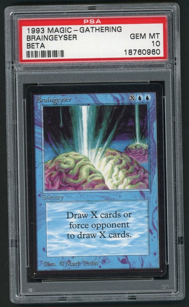 MTG Braingeyser サイン入り MTG Braingeyser (Revised/Blue/R) - BGM | eBay