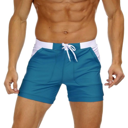 Mens Swimwear Swim Trunks Quick Dry Mesh Lining Beach Shorts Square Board Shorts - 第 30/60 張圖片