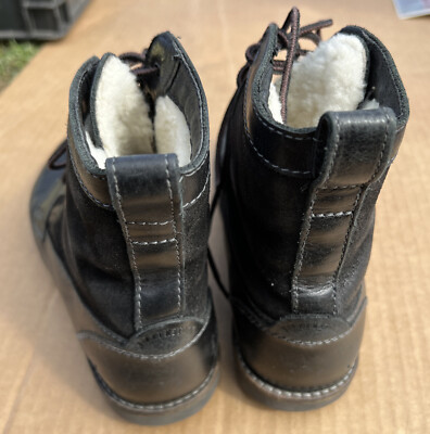 BIRKENSTOCK Lace Up GILFORD HIGH Black WOMEN'S ANKLE BOOTS LEATHER