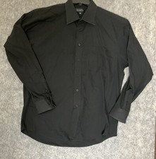 Men  s Black Marquis Dress Shirt 16.5 34/35