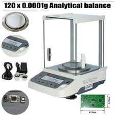 Digital Electronic Analytical Balance Precision Lab Scale 120 x 0.0001g 0.1mg