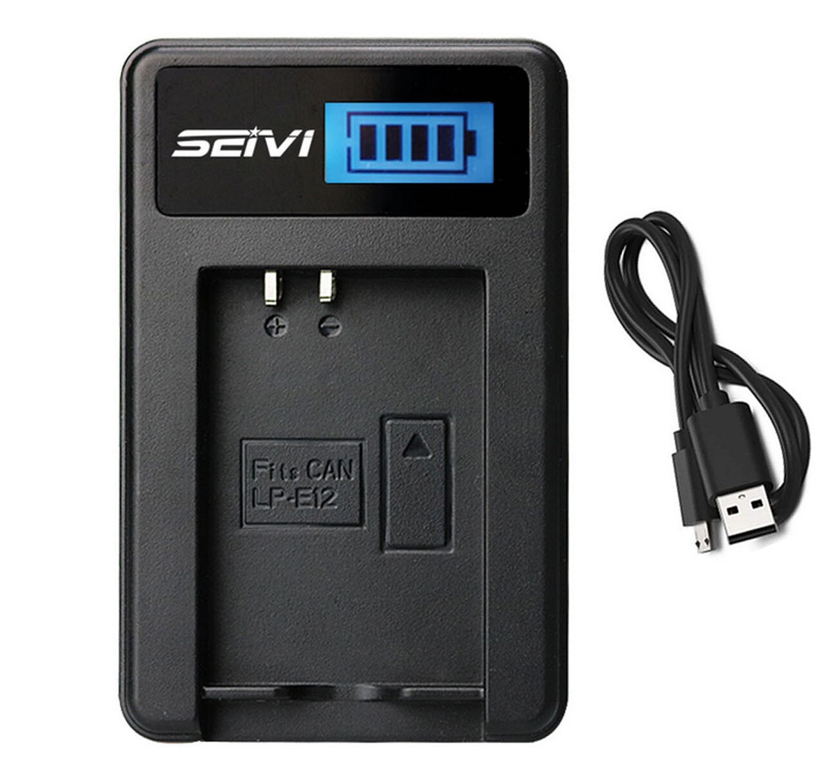 Batterie LP-E12 Hisewen Per Canon - Con Caricatore Doppio USB Per Fotocamere EOS M - Foto 4