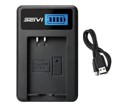 Battery Charger for Canon EOS M, EOS M2, EOS M50, EOS M50 Mark II, EOSM50 MarkII