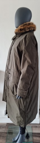 JOULES Wilcote Womens Waterproof Padded Raincoat Khaki Size 16 Rrp£129 - Picture 12 of 19
