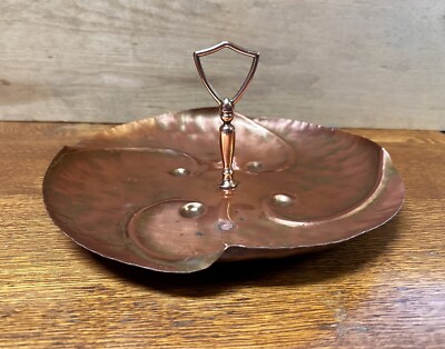 Vintage Copper Gregorian USA Serving Charcuterie Tidbit Tray Deviled Eggs Easter