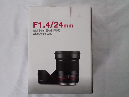 Samyang F1.4/24mm Wide Angle Lens For Canon - 1:1.4 24mm ED AS IF UMC - Open Box - Picture 4 of 7