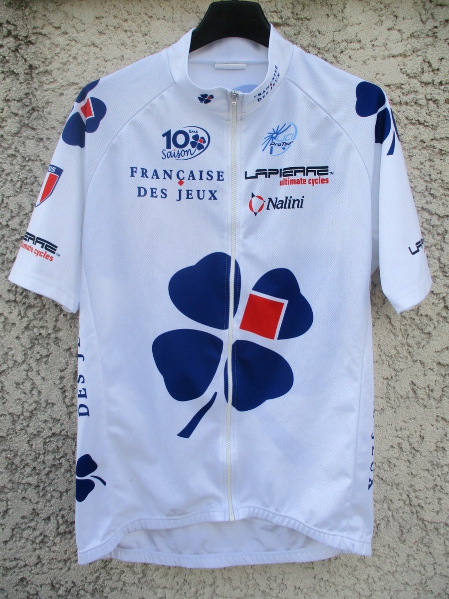 Francaise des Jeux cycling team 10th anniversary shirt Nalini Size 3