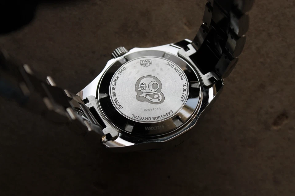 Reloj Tag Heuer WAY131A.BA0913 para mujer tamaño mediano Aquaracer negro cerámica plata Foto 4 de 4