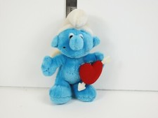 WALLACE BERRIE 10'' VINTAGE CUPID SMURF PLUSH w/ HEART 1982