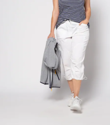 Ulla Popken Capri croped Pants plus sz 1X us 18 eu 50 stretch