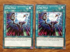 Yu-Gi-Oh: 2 x LINK HOLE - EXFO-EN051 - Free Postage