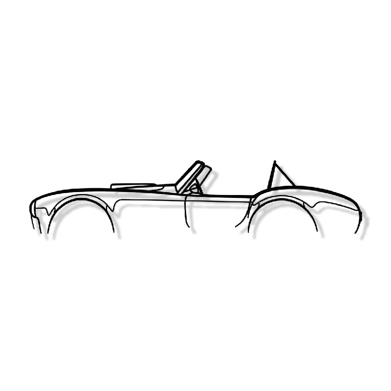 Cadeau homme déco murale métal AC Cobra géante 100cm