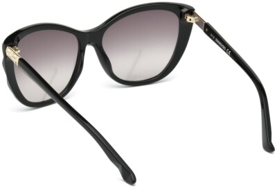 Swarovski Fortunate SW 117 Black Gold 01B Cat Eye Plastic 57  display picture 2