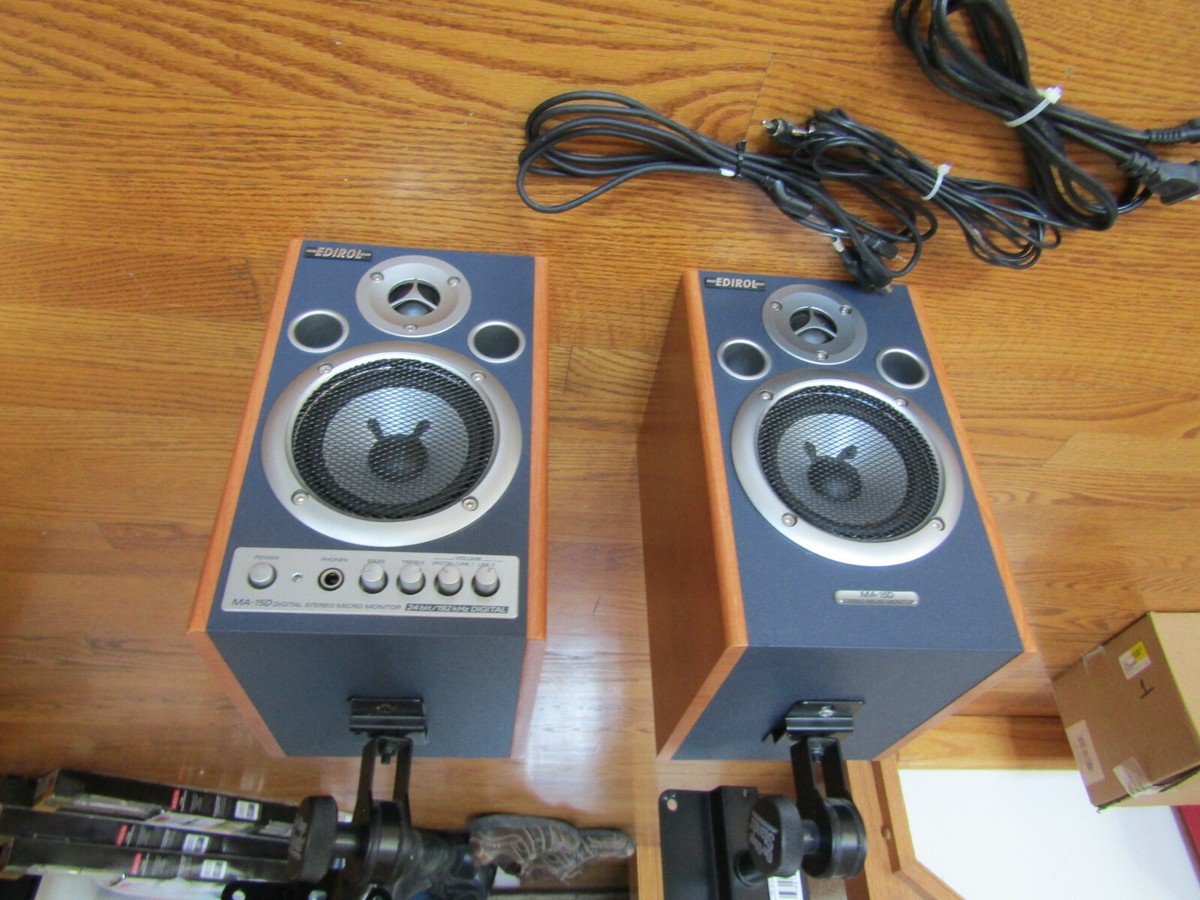 Roland MA-15D (EDIROLスピーカー) Roland Edirol MA-15D Powered Studio Speakers Pairs Brown