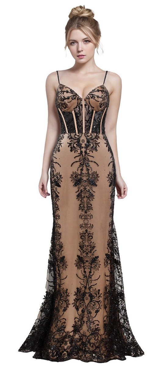 Meier Women's Off-The-Shoulder Sequin Prom Dress – Floor Length Formal Gown With Open Back