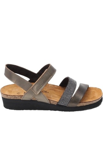 (取寄) ナオト レディース ミラ Naot women Mila Gray Micro/Silver Rivets/Soft Silver Leather Naot Women's Indiana Sandal Black Naot Womens Indiana Soft Silver