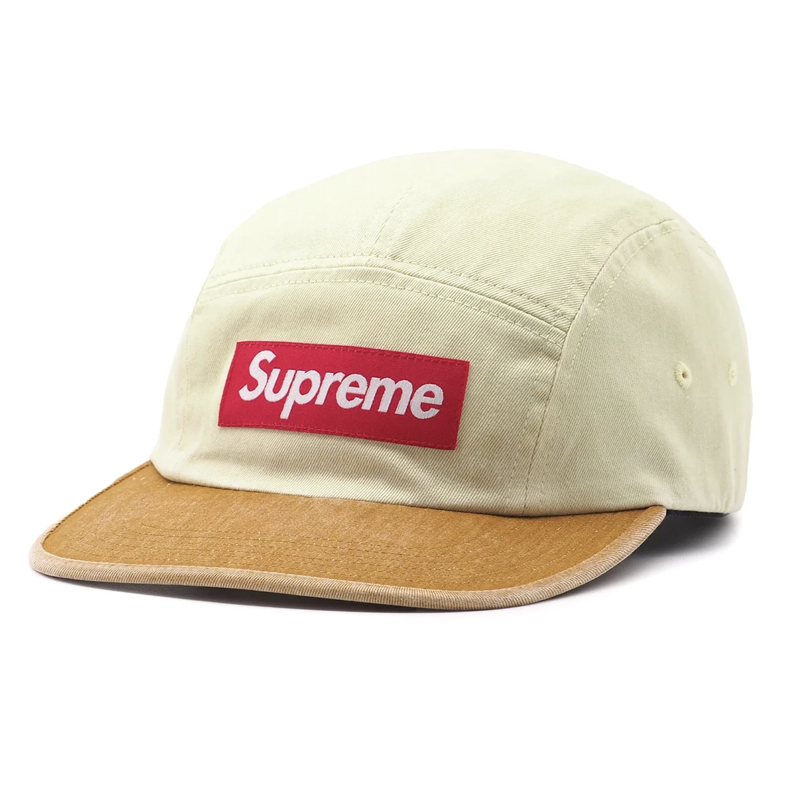 Casquette de camp Supreme SS24 pigment 2 tons 5 panneaux naturelle