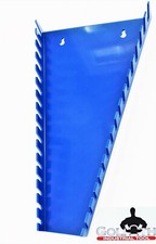16 Slot Goliath Industrial Mountable Wrench Rack Holder Organizer Tray Blue