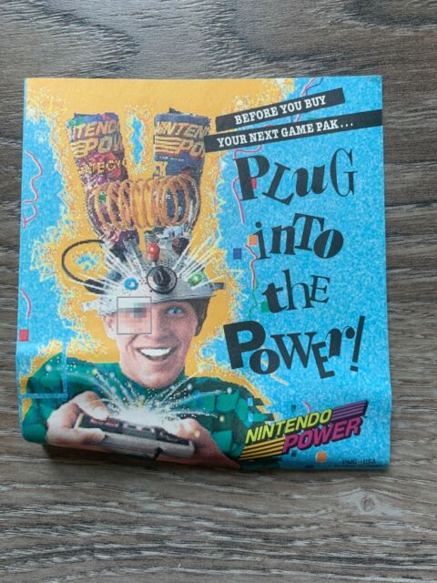 Plug Into the Power PMG-USA Insert Poster NES Nintendo Manual Only QR10177