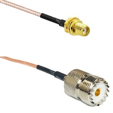 RG316 SSMA Female to SO239 UHF Female RF Cable Rapid-SHIP LOT
