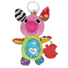 Lamaze Baby Plush Pig Squeeze Toy Olly Oinker Sensory Development Clip-On Age 0+