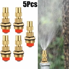 5x1/2-inch Adjustable Spray Nozzle Atomizing Lawn Misting Sprinkler Gardening