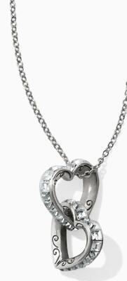 Brighton Spectrum Hearts Long Necklace w Crystals  JL7100 MSRP $98 NWT