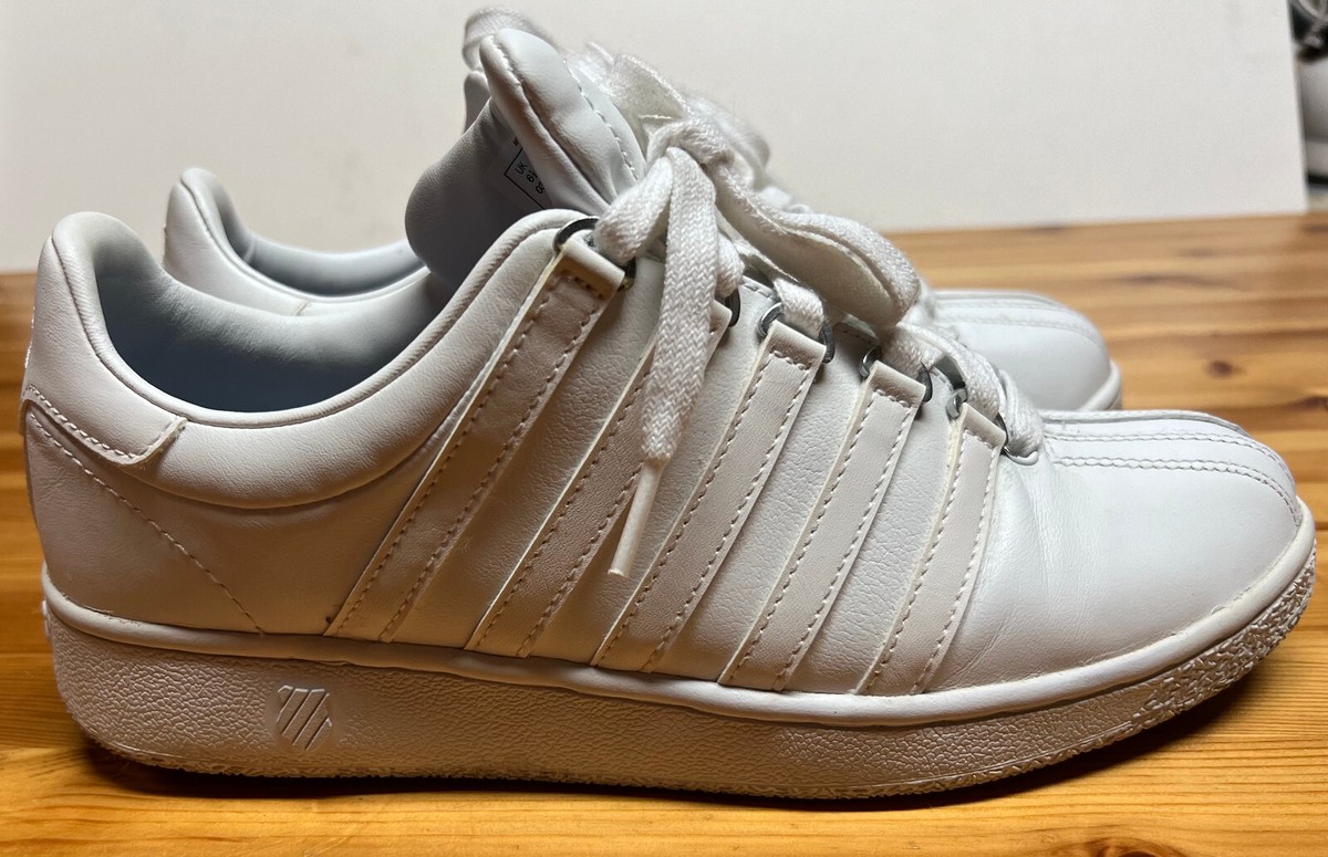 K Swiss Classic VN White leather Size 7.5 Mens Sneaker with box | eBay