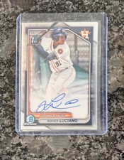 2024 Bowman Chrome Waner Luciano 1st Prospect Auto #CPA-WL Houston Astros