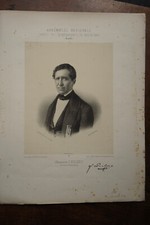 FRANCOIS LECLERC (1796-1875) PORTRAIT ENGRAVING 19th century, born in NANCY