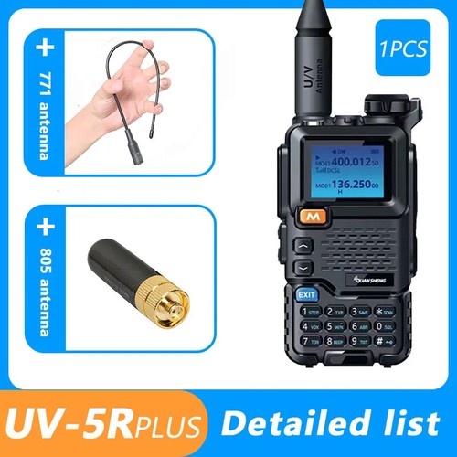 For Quansheng UV 5R Plus Walkie Talkie Am Fm 2-Way Radio VHF Station K5 Receiver - Zdjęcie 40 z 45