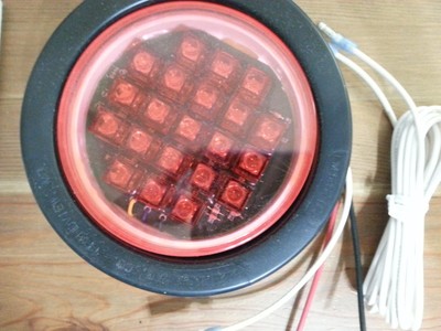 North American Signal LEDO-R LED Grommet Mount Oval Warning Light Red North American Signal Co North American Signal LEDO-R LED Grommet Mount Oval Warning Light Red North American Signal Co