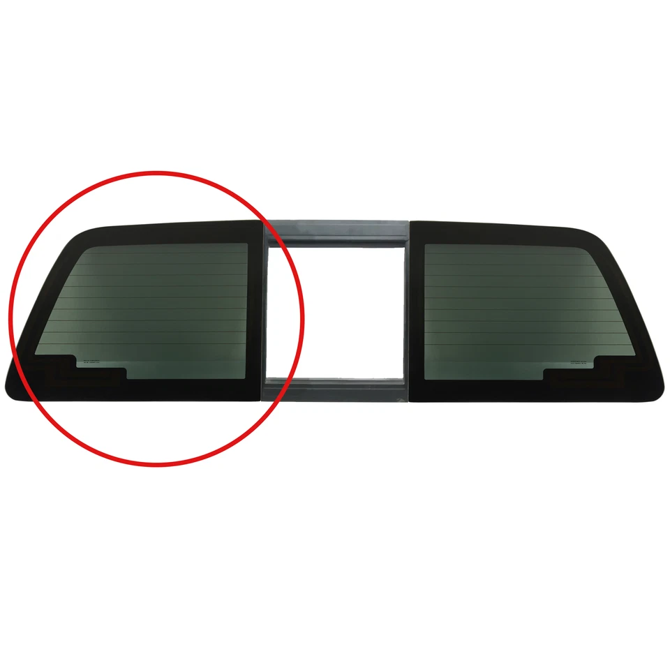Fits 2008-2016 Ford F250 F350 Rear Left Side Glass For Sliding Window w/Heated Foto 2 de 4